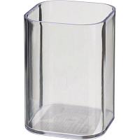 Подставка-стакан для канцелярских принадлежностей Attache Оffice прозрачная 10x7x7 см