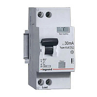 Выключатель автоматический дифференциальный Legrand RX3 2п 25А C 30мА AC (419401)