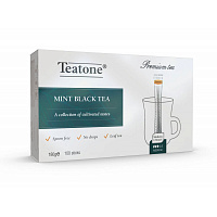 Чай Teatone черный с мятой 100 стиков