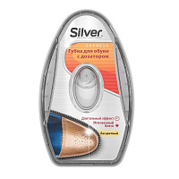 Губка-блеск для обуви с дозатором Silver бесцветная для гладкой кожи (PS2007-03)