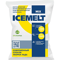 Реагент противогололедный Айсмелт Микс гранулы до -20 °C мешок 25 кг