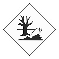 Знак безопасности Вещества опасные для окружающей среды О1 (250x250 мм, полипропиленовая пленка)