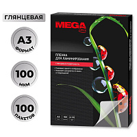 Пленка-пакет для ламинирования Promega office А3 303x426 мм 100 мкм глянцевая (100 штук в упаковке)