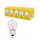 Лампа накаливания Старт 60 Вт E27 шаровидная прозрачная 2700 К теплый белый свет (10 штук в упаковке) Фото 1