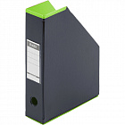 Лоток вертикальный для бумаг 70 мм Bantex Модерн картонный зеленый Фото 0