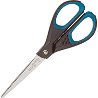 Ножницы 170 мм Maped Essentials soft с пластиковыми прорезиненными симметричными ручками черного/синего цвета 468210