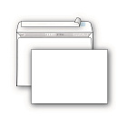 Конверт OfficePost С6 80 г/кв.м белый декстрин с внутренней запечаткой (100 штук в упаковке) Фото 0