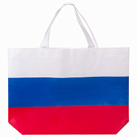 Сумка "Флаг России" триколор, 40х29 см, нетканое полотно, BRAUBERG, 605519, RU39