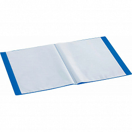 Папка файловая на 20 файлов Attache A4 17 мм синяя (толщина обложки 0.45 мм)