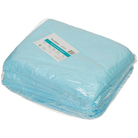 Простыня одноразовая Чистовье Комфорт нестерильная в сложении 200 x 80 см (голубая, 20 штук в упаковке)
