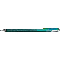 Ручка гелевая Pentel Hibrid Dual Metallic 1 мм хамелеон зеленый/синий