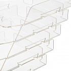 Лоток горизонтальный для бумаг Attache Selection пластиковый прозрачный 5 отделений Фото 1