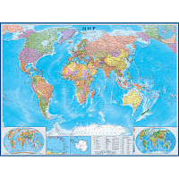 Настенная карта Мира политическая 1:22 000 000