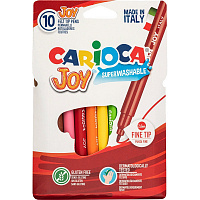 Фломастеры Carioca "Joy", 10цв., смываемые, картон, европодвес фото Фломастеры Carioca "Joy", 10цв., смываемые, картон, европодвес