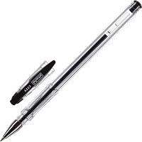 Ручка гелевая неавтоматическая Attache City черная (толщина линии 0.5 мм)
