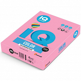 Бумага цветная для печати IQ Color розовая пастель PI25 (А4, 80 г/кв.м, 500 листов)