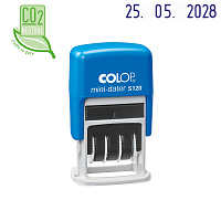 Датер автоматический пластиковый Colop S120 Bank мини (шрифт 3.8 мм, месяц обозначается цифрами, аналог 4810 Bank)