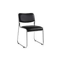 Стул офисный Easy Chair 802 черный (искусственная кожа, металл)