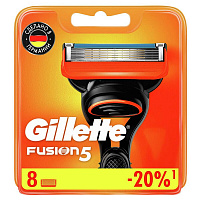 Сменные кассеты для бритья Gillette Fusion 5 (8 штук в упаковке)