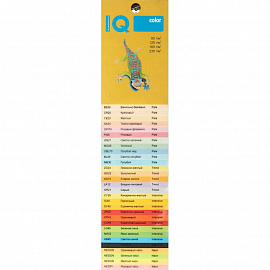 Бумага цветная для печати IQ Color зеленая неон NEOGN (А4, 80 г/кв.м, 500 листов)