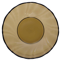 Тарелка стеклянная Glass Alta Marea диаметр 200 мм коричневая (60072276)