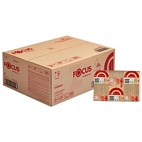 Полотенца бумажные листовые Focus Premium Z-сложения 2-слойные 20 пачек по 200 листов (артикул производителя 5069955)