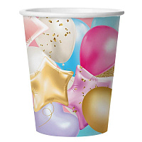 Набор стаканов Праздничные шарики 250 мл (6 штук в упаковке)
