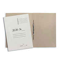 Скоросшиватель картонный Дело № А4 до 200 листов белый (плотность 220 г/кв.м, 20 штук в упаковке)