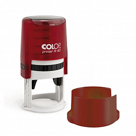 Оснастка для печати круглая Colop Printer Ruby R40 40 мм с крышкой красная