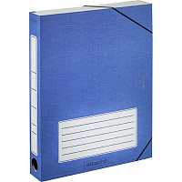 Короб архивный гофрокартон Attache на резинках 232x46x316 мм синий до 450 листов