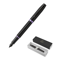 Ручка перьевая Parker IM Professionals Amethyst Purple BT цвет чернил синий цвет корпуса черный (артикул производителя 2172948)