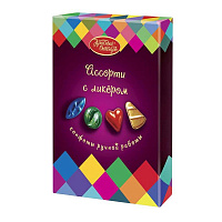 Подарочный набор шоколадных конфет Красный Октябрь Ассорти с ликером 280 г