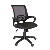 Кресло офисное Easy Chair 304 черное (сетка/ткань, пластик)