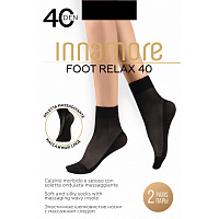Носки женские Innamore Foot Relax nero 40 den (2 пары/4 штуки)