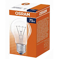 Лампа накаливания Osram 75 Вт Е27 грушевидная прозрачная 2700 К теплый белый свет 4008321585387