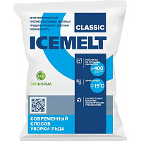 Реагент противогололедный Айсмелт Классик гранулы до -15 °C мешок 25 кг