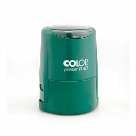 Оснастка для печати круглая Colop Printer R40 40 мм с крышкой бирюзовая