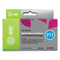 Картридж струйный CACTUS (CS-CZ131) для плоттеров HP DesignJet T120/T520, пурпурный