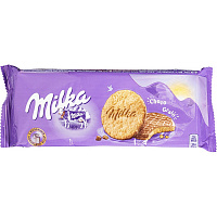 Печенье сдобное Milka с овсяными хлопьями и молочным шоколадом 168 г