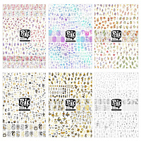 Переводные картинки-слайдеры для ногтей "Цветы", 12х16 см, PRIORITY, ПИНК-49