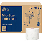 Бумага туалетная в рулонах Tork 127530 Mid-size Advanced 2-слойная 27 рулонов по 100 метров Фото 2