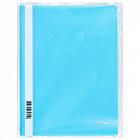 Папка-скоросшиватель пластик. Berlingo, А4, 180мкм, голубая с прозр. верхом Фото 3