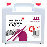 Аптечка первой помощи офисная ФЭСТ № 1 (бокс пластиковый)