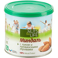 Миндаль Nuts for life жареный с луком и прованскими травами 115 г