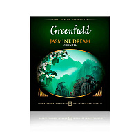 Чай Greenfield Jasmine Dream зеленый с жасмином 100 пакетиков