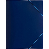 Папка на резинках Attache Economy A4 35 мм пластиковая до 300 листов синяя (толщина обложки 0.5 мм)
