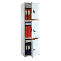 Шкаф металлический для документов AIKO "SL-150/3Т" светло-серый, 1490х460х340 мм, 37 кг