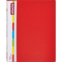 Папка файловая на 30 файлов Attache A4 15 мм красная (толщина обложки 0.7 мм)