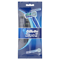 Бритва одноразовая Gillette BlueII (5 штук в упаковке)