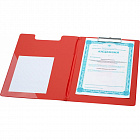 Папка-планшет с зажимом и крышкой Bantex A4 красная Фото 2